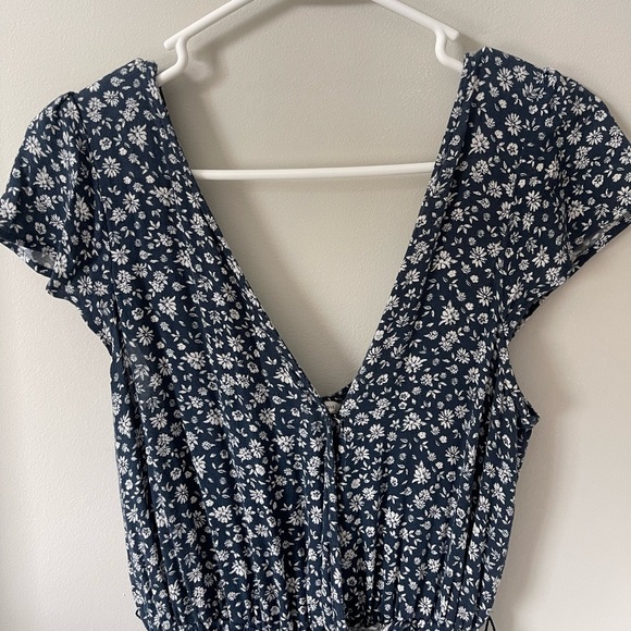 AE Blue Flower Romper - Picture 3 of 3